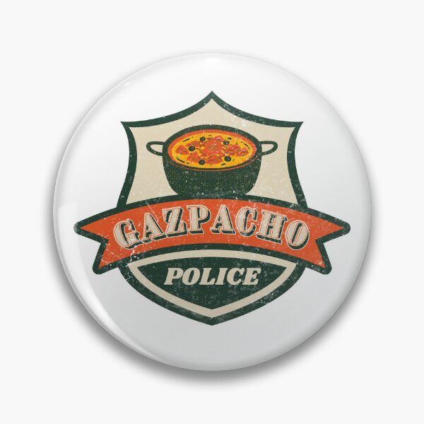 Item preview, Gazpacho Police Badge Vintage Distressed designed and sold by ladylaughprints.