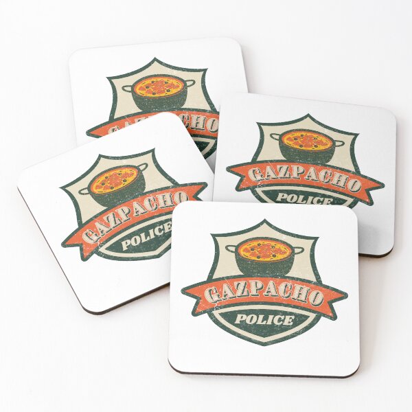 Item preview, Gazpacho Police Badge Vintage Distressed designed and sold by ladylaughprints.