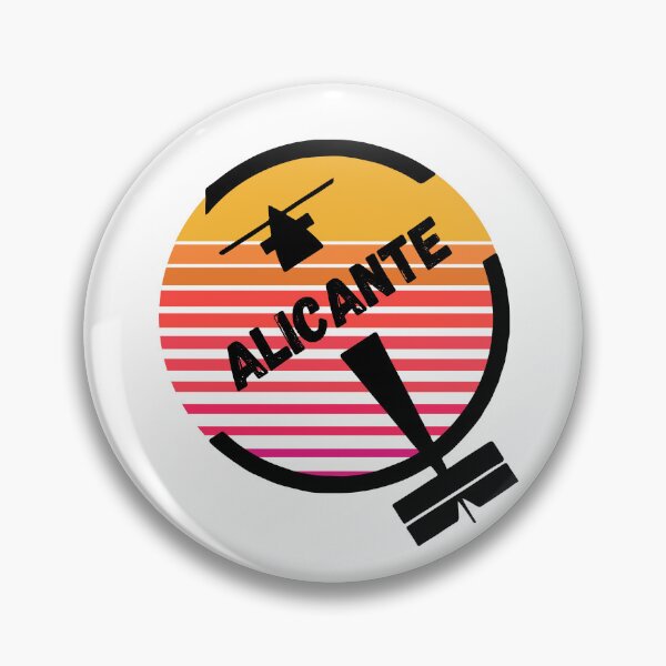 Item preview, ALC Alicante Airport, Spain, Europe - Retro Vintage Sunset Plane Flight Travel Destination Design designed and sold by Vintage-TM.