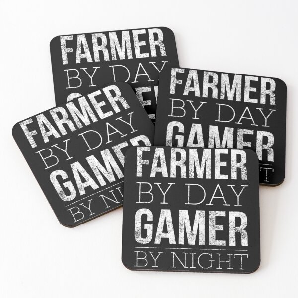 Item preview, farmer by day gamer by night designed and sold by Letters-Art.