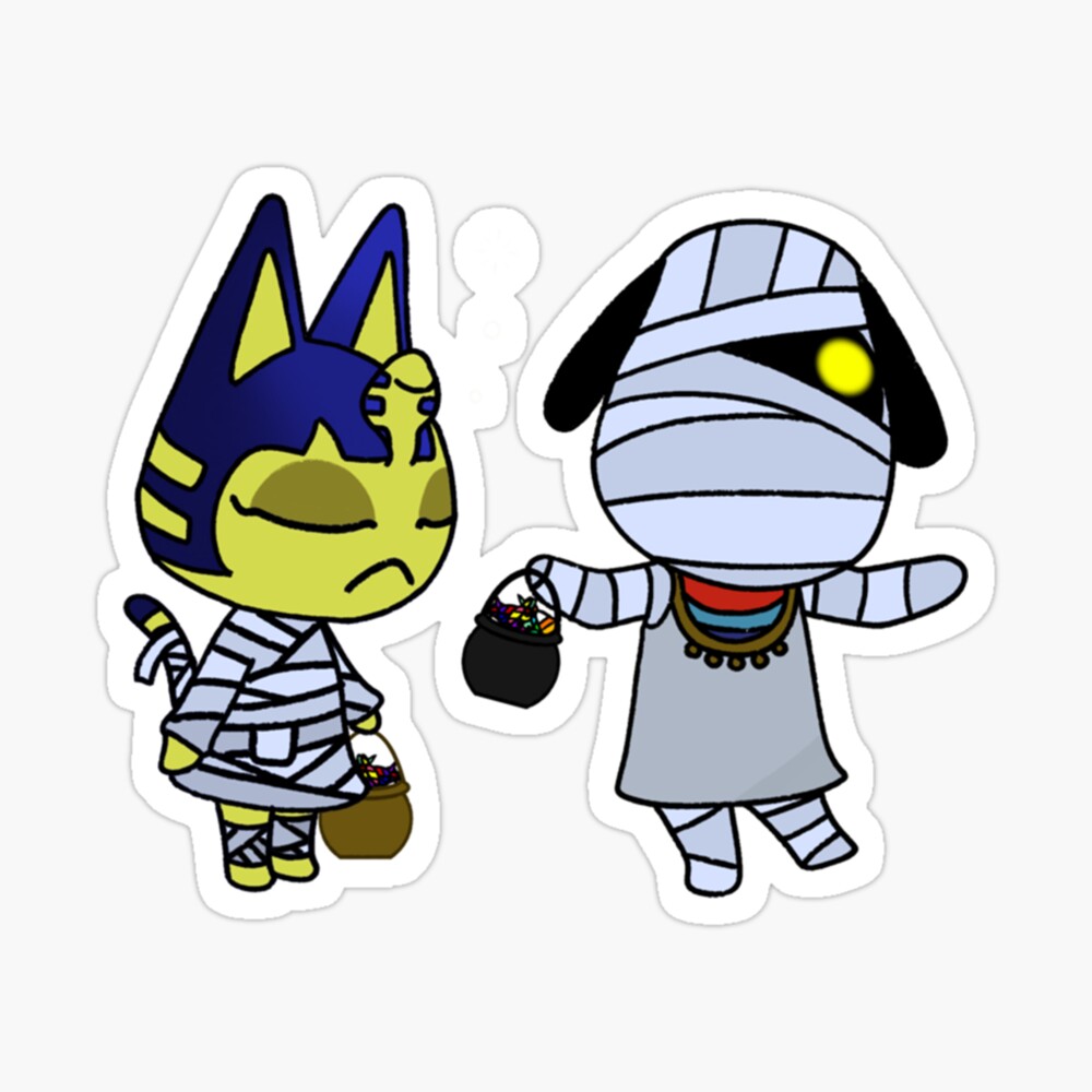 Ankha and Lucky 