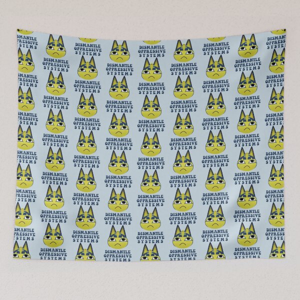 Item preview, ankha says dismantle oppressive systems!   designed and sold by Cathy-UK.