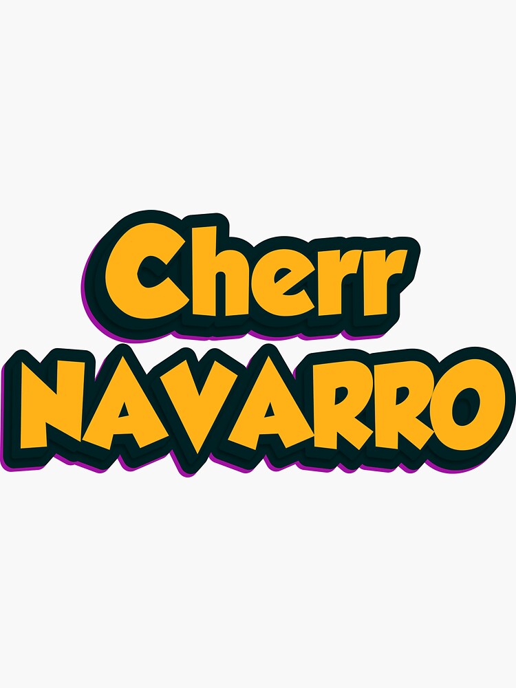 "Navarro Cheer Text" Sticker by Redbubble