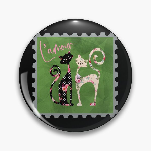 Item preview, L’amour Love Cats Postage Stamp designed and sold by Cedarrue.
