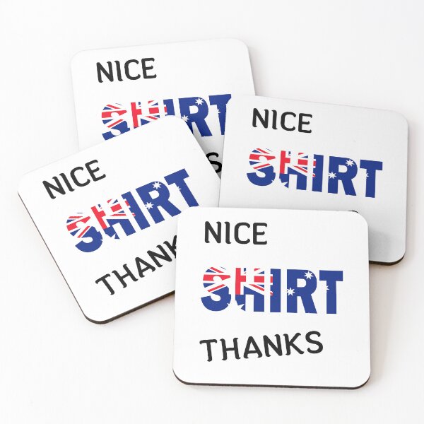 Item preview, Nice shirt thanks, with Australian flag designed and sold by BUTTER7FLY.