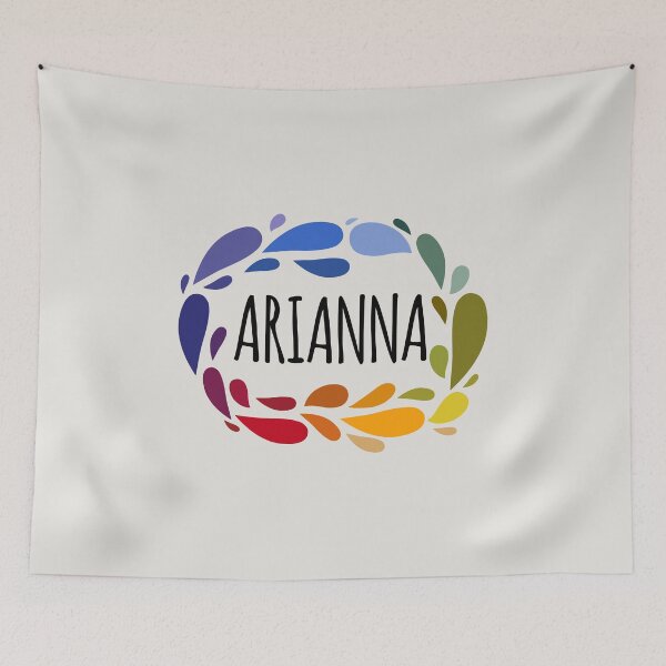 Aperçu de l'œuvre Nom d'Arianna Cadeau coloré mignon nommé Arianna créée et vendue par kindxinn.