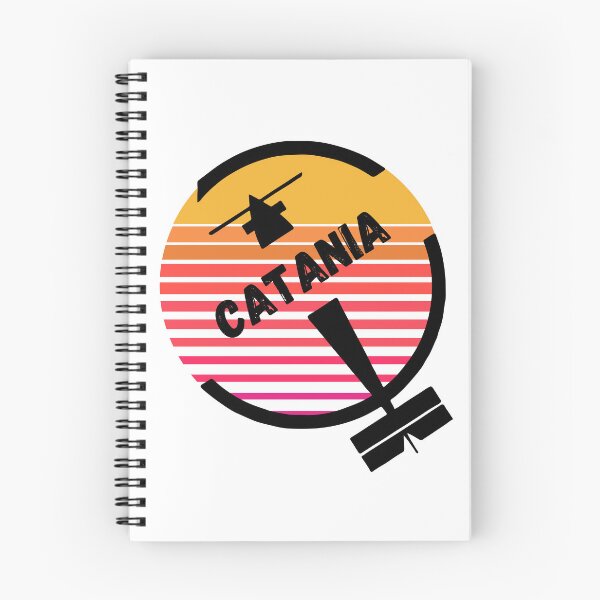 Item preview, CTA Catania Airport, Italy, Europe - Retro Vintage Sunset Plane Flight Travel Destination Design designed and sold by Vintage-TM.