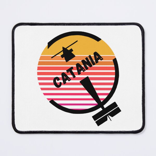 Item preview, CTA Catania Airport, Italy, Europe - Retro Vintage Sunset Plane Flight Travel Destination Design designed and sold by Vintage-TM.