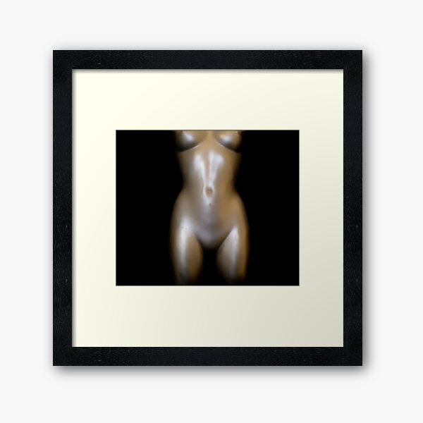 Curves, the female form Framed Art Print