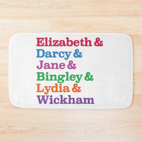 Item preview, Elizabeth & Darcy & Jane & Bingley & Lydia & Wickham, Jane Austen, Pride & Prejudice designed and sold by Coralgb.