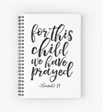 für dieses Kind haben wir gebetet, 1 Samuel 1:27 Bibel, Schrift, Kinder Geschenk, Kinderzimmer Dekor, Kinderzimmer Dekoration, Typografie Plakate, Zitat druckbare, Leinwand, Tassen Spiralblock