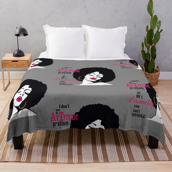 Item preview, "I Don't Have An Attitude Problem" Afro Art designed and sold by LYSandCo.