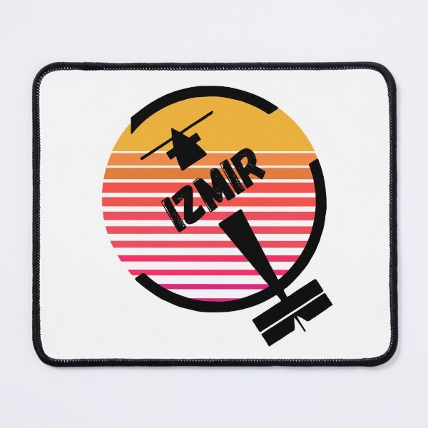 Item preview, ADB Izmir Airport, Turkey - Retro Vintage Sunset Plane Flight Travel Destination Design designed and sold by Vintage-TM.