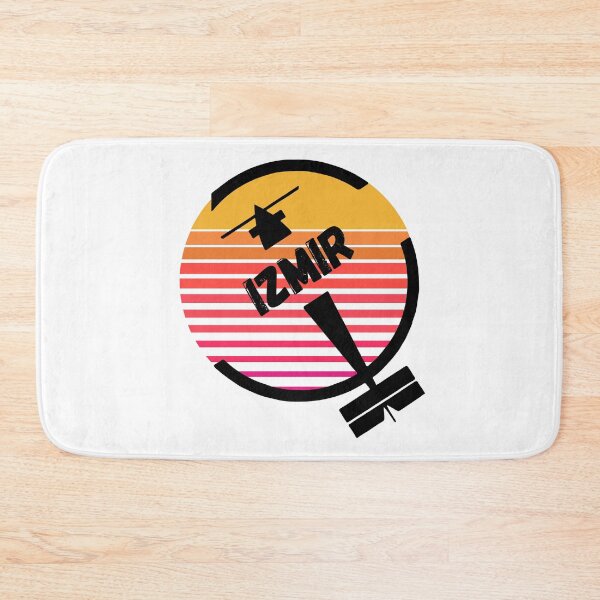 Item preview, ADB Izmir Airport, Turkey - Retro Vintage Sunset Plane Flight Travel Destination Design designed and sold by Vintage-TM.
