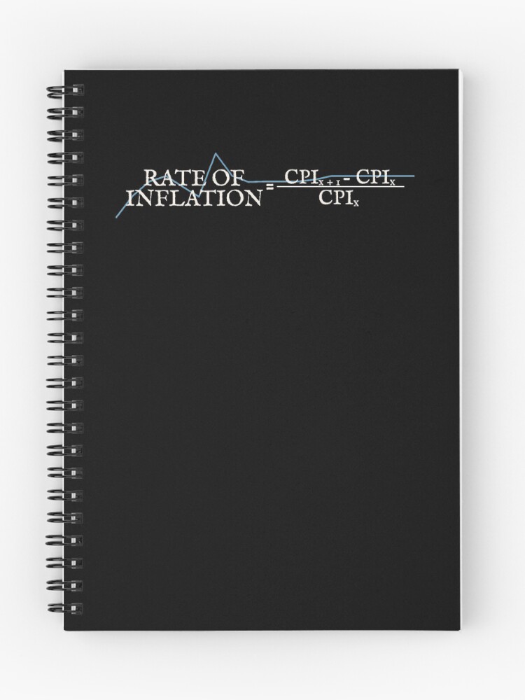 Thumbnail 1 of 3, Journal, Rate Of Inflation Formula Graph Design designed and sold by TrulyEpoque.