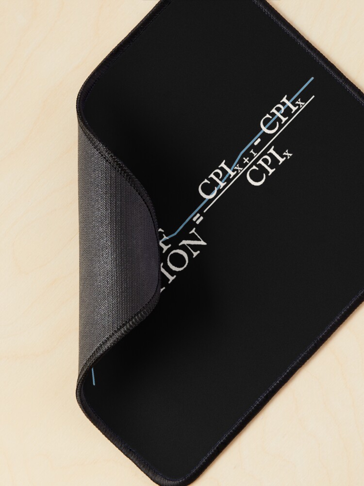 Thumbnail 2 of 5, Mouse Pad, Rate Of Inflation Formula Graph Design designed and sold by TrulyEpoque.