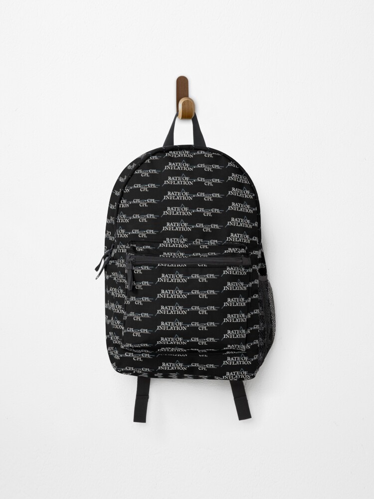 Thumbnail 1 of 3, Backpack, Rate Of Inflation Formula Graph Design designed and sold by TrulyEpoque.