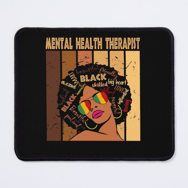 Item preview, Mental Health Therapist Afro Women Black History Month Sweatshirt designed and sold by korgiedjp.