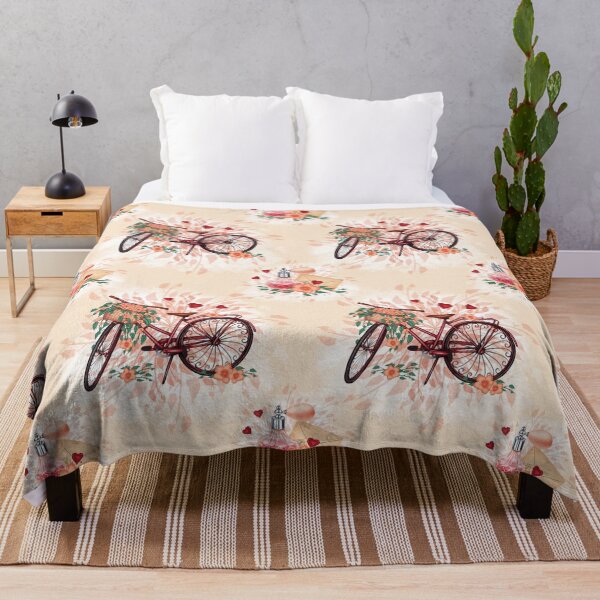 Item preview, Bike with Flower Basket designed and sold by DeneboArt.