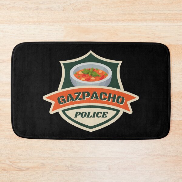 Item preview, Gazpacho Police Badge Vintage Colors designed and sold by ladylaughprints.