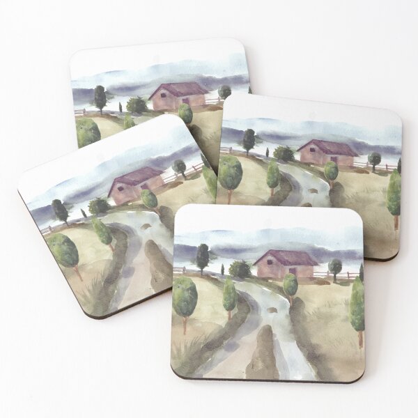 Item preview, Nature Landscape Watercolor designed and sold by Yorda Creative.