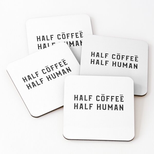 Artikelvorschau, Kaffee-lustiger halber Kaffee-halber menschlicher Zitat-Kaffee-Spaß entworfen und verkauft von Zuuag.