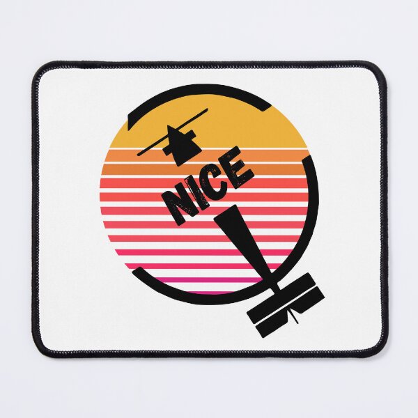 Item preview, NCE Nice Airport, Cote d'Azur, France, Europe - Retro Vintage Sunset Plane Flight Travel Destination Design designed and sold by Vintage-TM.