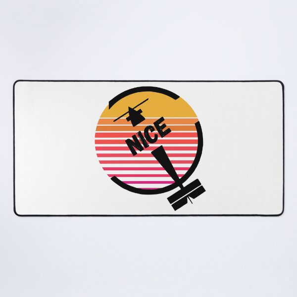 Item preview, NCE Nice Airport, Cote d'Azur, France, Europe - Retro Vintage Sunset Plane Flight Travel Destination Design designed and sold by Vintage-TM.