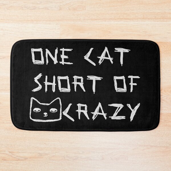 Item preview, One Cat Short Of Crazy Grey designed and sold by LightNoirDesign.