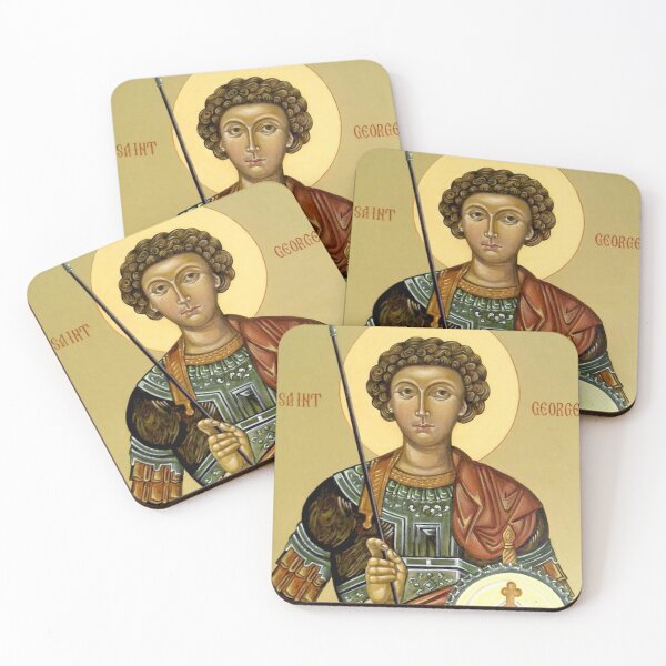 Item preview, St George, Patron Saint of England by Olga Bileski designed and sold by ikon-olga.
