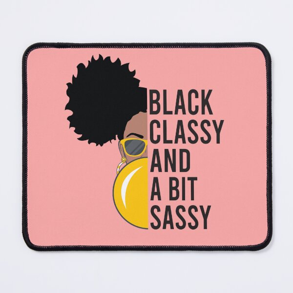 Item preview, "Black Classy And a Bit Sassy" Afro Art designed and sold by LYSandCo.