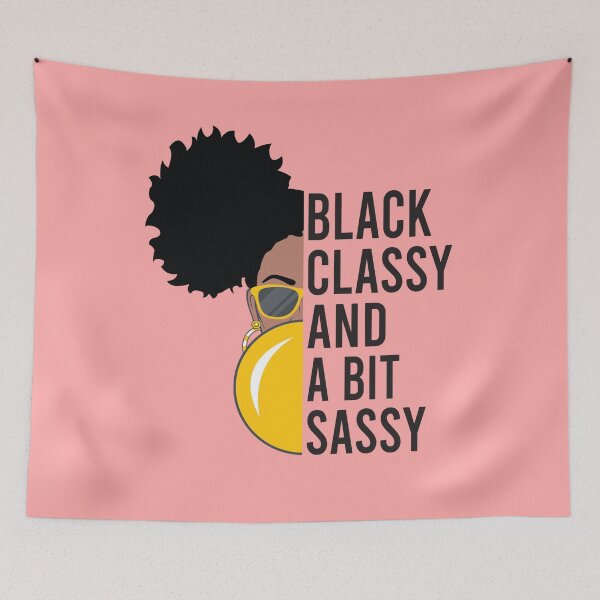 Item preview, "Black Classy And a Bit Sassy" Afro Art designed and sold by LYSandCo.