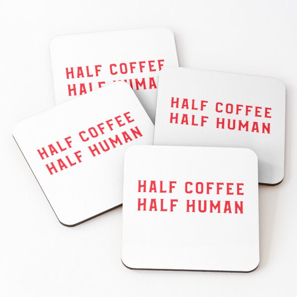 Artikelvorschau, Kaffee-lustiger halber Kaffee-halber menschlicher Zitat-Kaffee-Spaß entworfen und verkauft von Zuuag.