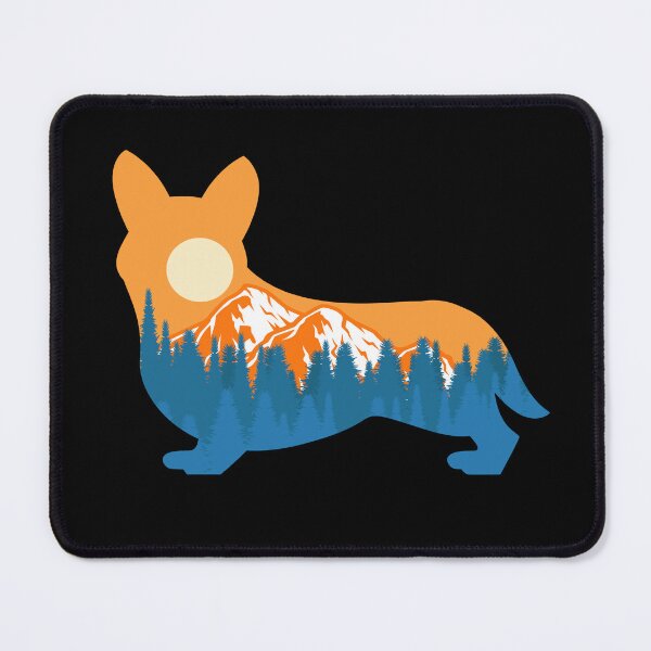 Item preview, pembroke welsh corgi Dog Silhouette Sunset Nature Mountain Gift designed and sold by alaechamlal.