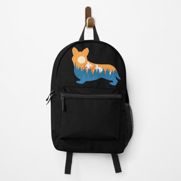 Item preview, pembroke welsh corgi Dog Silhouette Sunset Nature Mountain Gift designed and sold by alaechamlal.