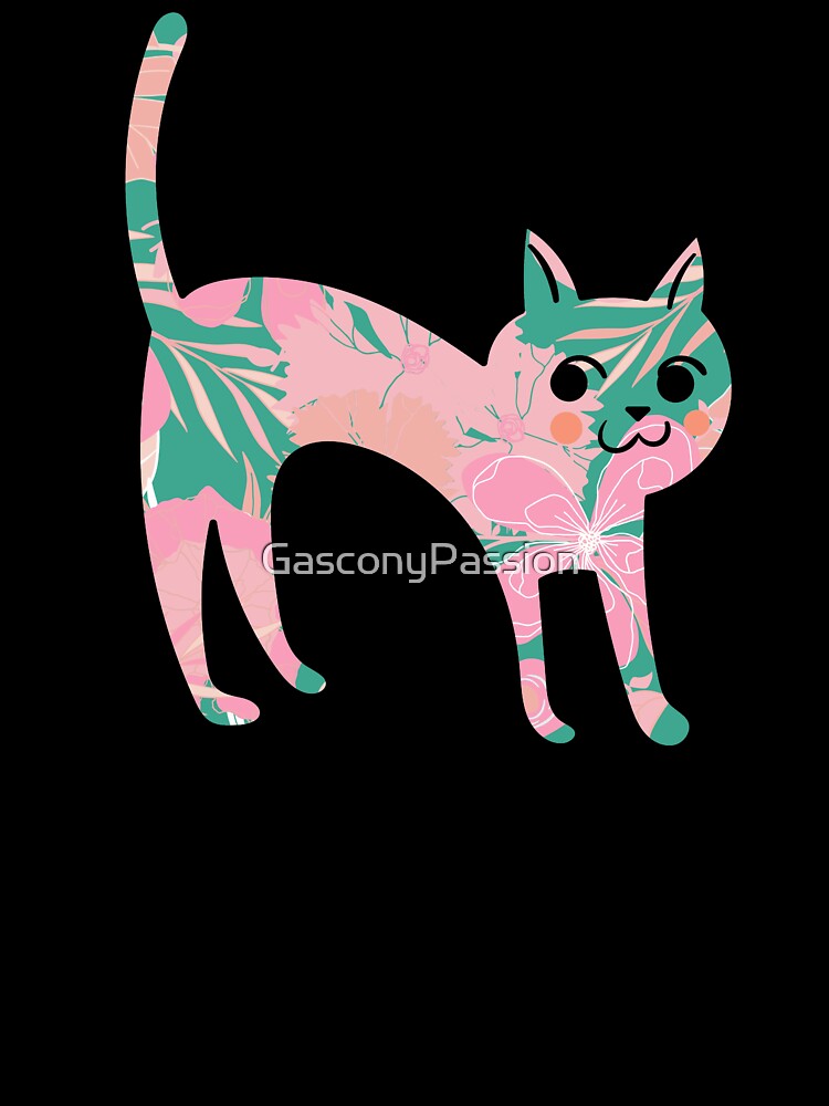 pink and green cat