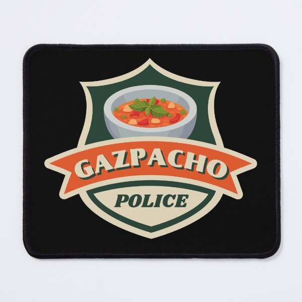 Item preview, Gazpacho Police Badge Vintage Colors designed and sold by ladylaughprints.