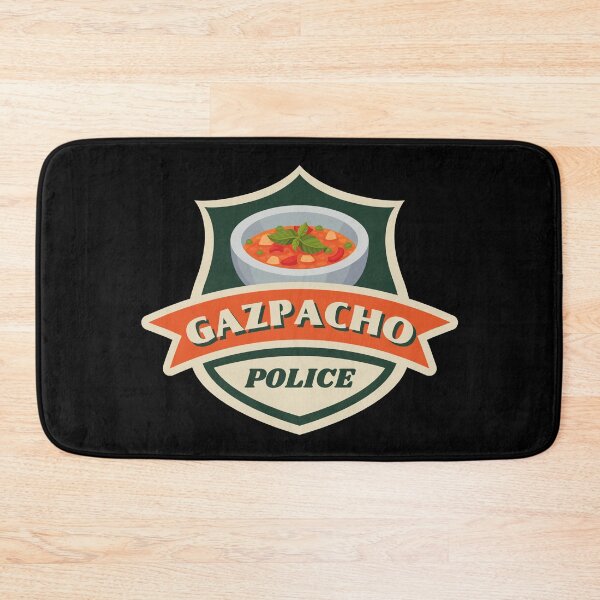 Item preview, Gazpacho Police Badge Vintage Colors designed and sold by ladylaughprints.