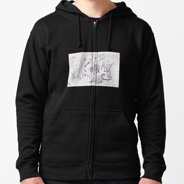 Music, Cheese, and Tubes Zipped Hoodie