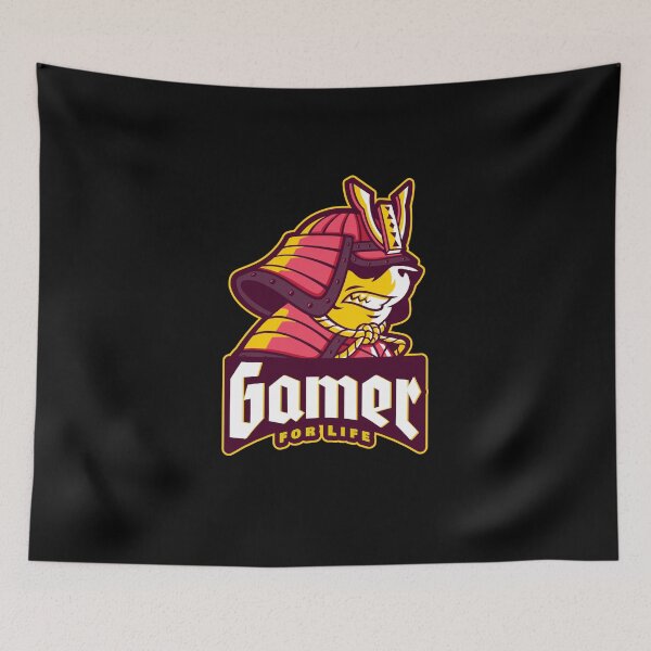 Item preview, Gamer for Life with Samurai Panda designed and sold by PRIVARSHU.