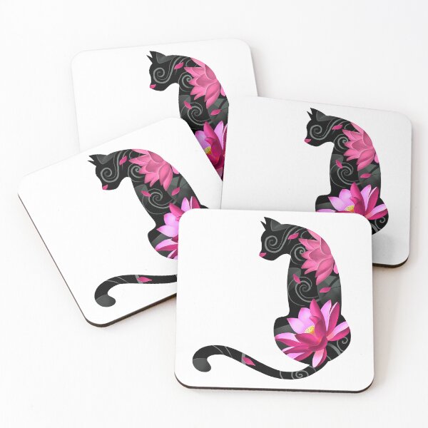 Item preview, Cat In Lotus Tattoo designed and sold by Ketrinartistka.