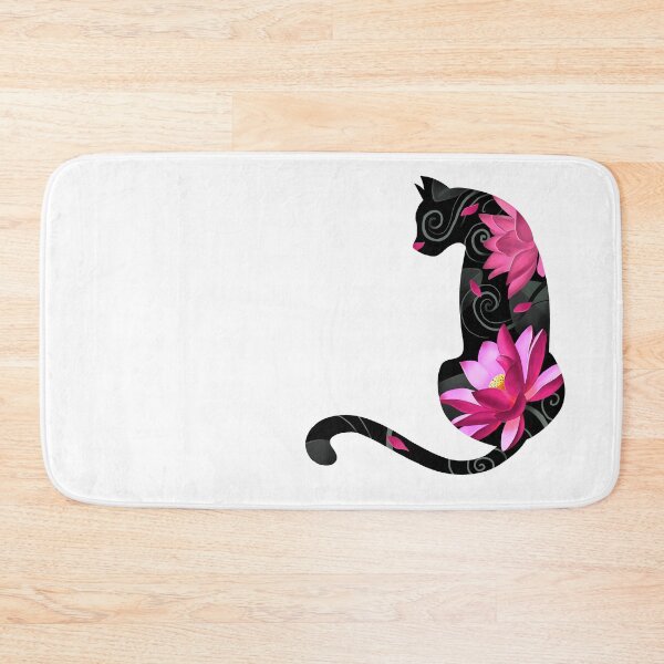 Item preview, Cat In Lotus Tattoo designed and sold by Ketrinartistka.