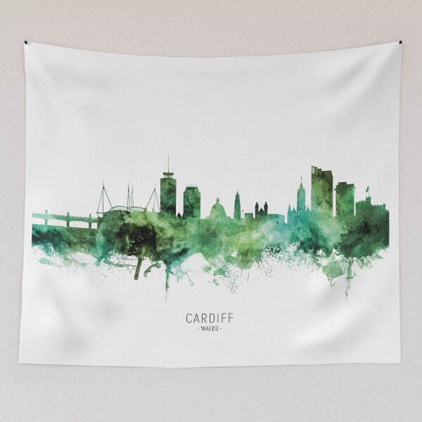 Item preview, Cardiff Wales Skyline designed and sold by ArtPrints.