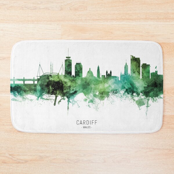 Artikelvorschau, Cardiff Wales Skyline entworfen und verkauft von ArtPrints.