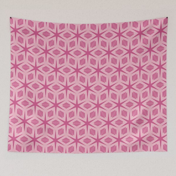 Item preview, Pink Star Geometric Pattern  designed and sold by elliebart.