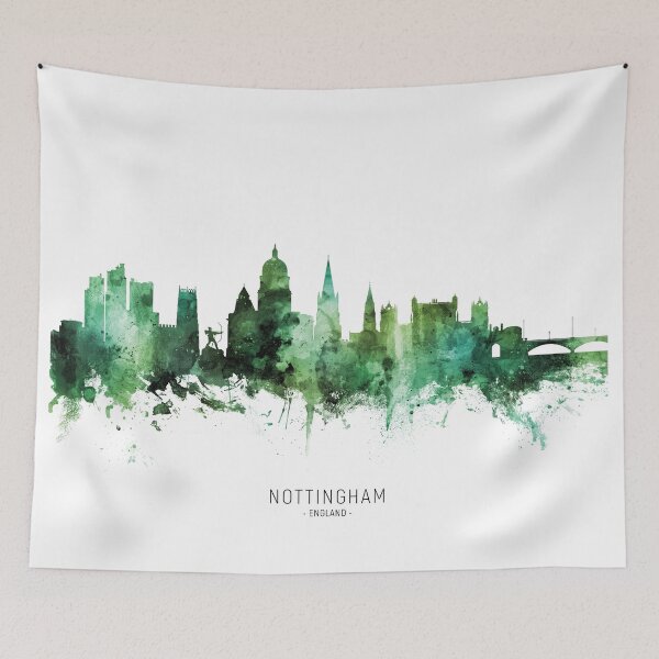 Item preview, Nottingham England Skyline designed and sold by ArtPrints.