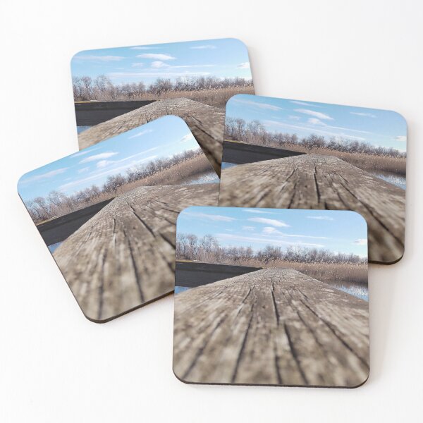 Item preview, Old wooden pontoon in the wilderness. designed and sold by KookArt.
