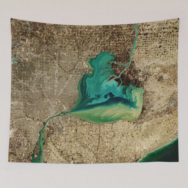 Item preview, Lake St. Clair from space designed and sold by Raureif.