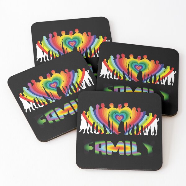 Item preview, Family Rainbow Group Heart Love designed and sold by stuartsemporium.