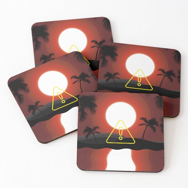 Item preview, Retro Sunset Warning Error Symbol designed and sold by Malwears.